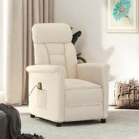 Massagestoel microvezelstof beige - thumbnail