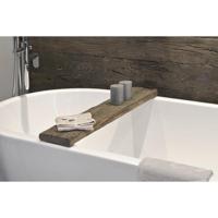 Looox Wood collection bath shelf raw ca 78x16x4cm massief eiken wbshraw78 - thumbnail