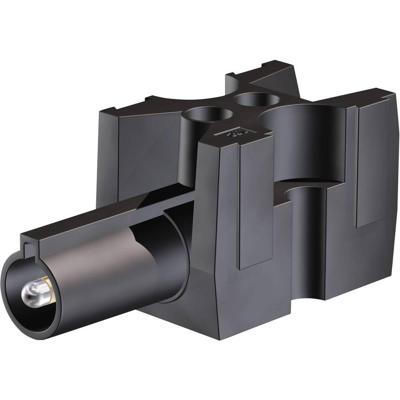 Stäubli 15.0186 P1/30-SSK Verbindingsklem Flexibel: -2.5 mm² Massief: -2.5 mm² Aantal polen: 1 1 stuk(s) Zwart