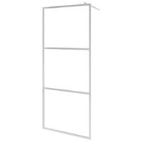 VidaXL Inloopdouchewand halfmat 90x195 cm esg-glas - thumbnail