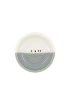 Zusss Dipschaaltje Geniet Wit/grijsblauw