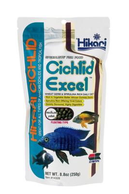Hikari Cichlid Excel Mini 250g - Kleurversterkend & Voedzaam Visvoer voor Herbivore Cichliden