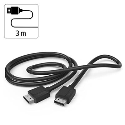 Hama DisplayPort-kabel, DP 1.2, Ultra-HD 4K, 3,00 m Optische kabel