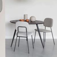 ZILT Organische Eettafel 'Yasmijn' Teakhout, 111 x 108cm - thumbnail