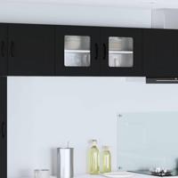 Keukenkast met opslag Kalmar Zwart 80 x 31 x 40 cm Bewerkt hout - thumbnail