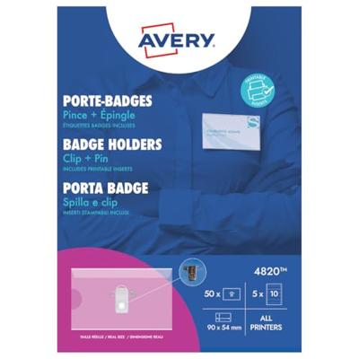 Avery-Zweckform 4820 Naamplaatje (b x h) 90 mm x 54 mm 50 stuk(s)