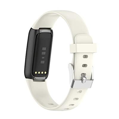 Fitbit Luxe - Sportbandje met gesp - Maat: Small - Ecru Fitbit Luxe - Sportbandje met gesp - Maat: Small - Ecru
