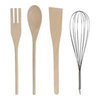 Pot voor Keukengerei DKD Home Decor Roestvrij staal Pijnboom Dolomite 11,5 x 11,5 x 26 cm 1 L - thumbnail