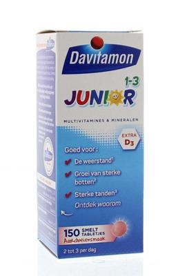 Davitamon Junior 1-3 Aardbei Smelttabletten