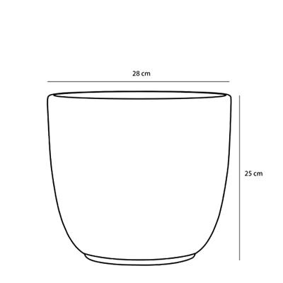 Pot tusca d28h25cm groen Pot tusca d28h25cm groen
