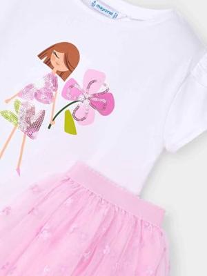 Mayoral Zomer tule rok + top meisjes - mauve paars