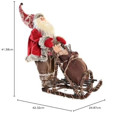 Decoratieve figuren DKD Home Decor Rood Grijs Hout Kerstman 42 x 22 x 48 cm Decoratieve figuren DKD Home Decor Rood Grijs Hout Kerstman 42 x 22 x 48 cm