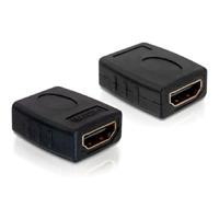 Delock 65049 HDMI Adapter [1x HDMI-bus - 1x HDMI-bus] Zwart 0 mm - thumbnail