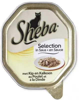 Sheba Mini Filets in Saus met Kip & Kalkoen 85 g bij Jumbo