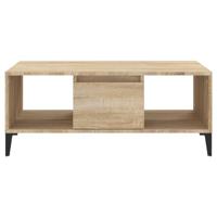 Salontafel 90x50x36,5 cm bewerkt hout sonoma eikenkleurig - thumbnail
