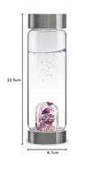 VitaJuwel ViA Edelsteen Waterfles Bergkristal, Rozenkwarts en Amethist - Wellness - 500 ml - thumbnail