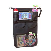 A3 Baby & Kids Auto-organiser met tablethouder zwart - thumbnail