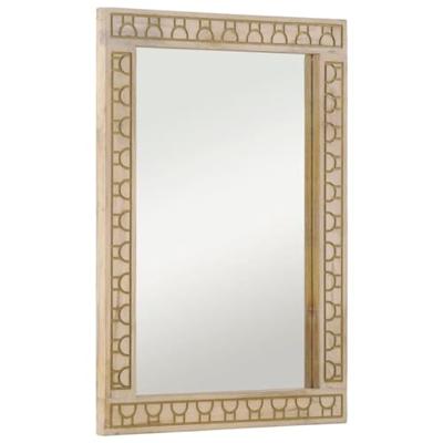 VidaXL Badkamerspiegel 50x70x2,5 cm massief mangohout en glas