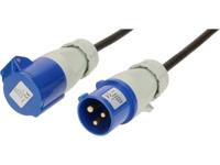 Max Hauri 165376 Stroom Verlengkabel 16 A Blauw, Zwart 25 m H07RN-F 3G 1,5 mm² UV-bestendig, Oliebestendig, Flexibel, Zuurbestendig - thumbnail