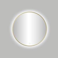 Badkamerspiegel Best Design Venetie Nancy LED Verlichting 80x80 cm Rond Mat Goud - thumbnail