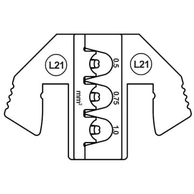 TOOLCRAFT TO-9625872 Krimpinzetstuk MCP 6.3/4.8K & SPT plat contact (SWS) 0.5 tot 1 mm² Geschikt voor merk TOOLCRAFT
