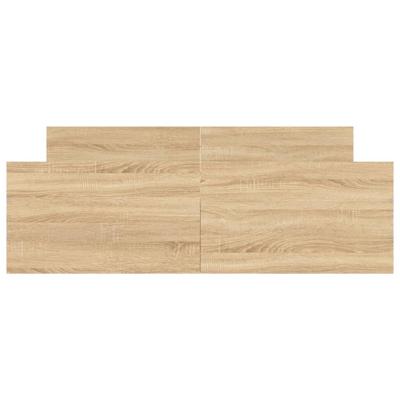 Bedframe met hoofd- en voeteneinde sonoma eikenkleur 140x190 cm