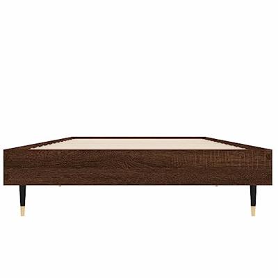 Bedframe zonder matras bewerkt hout bruin eikenkleur 75x190 cm