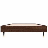 Bedframe zonder matras bewerkt hout bruin eikenkleur 75x190 cm - thumbnail