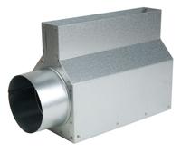 Roosterschoen 305 X 102mm Met Zij-aansluiting Korte Kant Ø 125mm - thumbnail