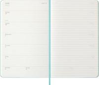 Moleskine 18 Monate Wochen Notizkalender 2025/2026, L/A5, 1 Wo = 1 Seite, rechts linierte Seite, fester Einband, Aquamarin - thumbnail