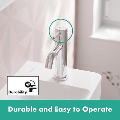 Hansgrohe Tecturis pillar kraan 80 met rechte greep chroom 73313000 - thumbnail