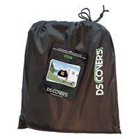 DS Covers fietsdragerhoes star met gevarenbordhouder zwart - thumbnail