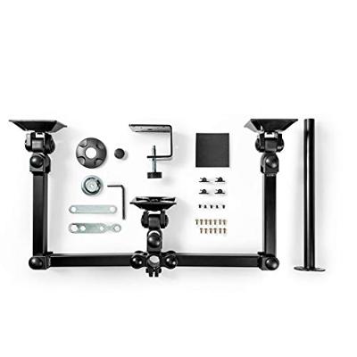 Nedis ergotmm100bk ergonomische monitorbeugel drie monitor-armen draai- en kantelbaar zwart Nedis ergotmm100bk ergonomische monitorbeugel drie monitor-armen draai- en kantelbaar zwart