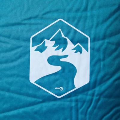 VidaXL Kampeermatras met kussen zelfopblazend 1-persoons turquoise