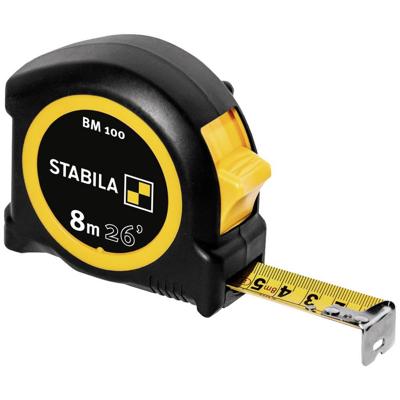 Stabila BM 100cm+inch 19580 Rolmaat 8 m ABS Stabila BM 100cm+inch 19580 Rolmaat 8 m ABS