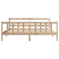Bedframe zonder matras massief grenenhout 180x200 cm - thumbnail