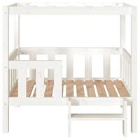 VidaXL Hondenmand 95,5x73,5x90 cm massief grenenhout wit - thumbnail