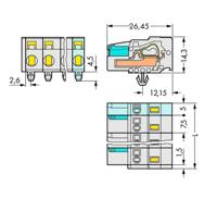 WAGO 721-204/008-000 Female behuizing (kabel) 721 Totaal aantal polen: 4 Rastermaat: 7.50 mm Inhoud: 50 stuk(s) - thumbnail