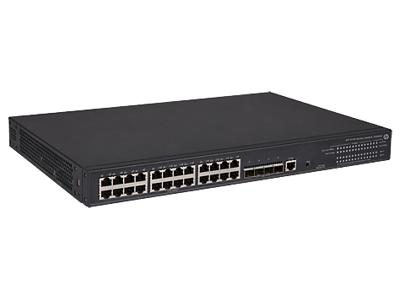 Hewlett Packard Enterprise 5130-24G-PoE+-4SFP+ (370W) EI Managed L3 Gigabit Ethernet (10/100/1000) Ethernet-verbinding, ondersteunt stroomvoorziening via deze poort (PoE) 1U zwart