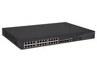 Hewlett Packard Enterprise 5130-24G-PoE+-4SFP+ (370W) EI Managed L3 Gigabit Ethernet (10/100/1000) Ethernet-verbinding, ondersteunt stroomvoorziening via deze poort (PoE) 1U zwart - thumbnail