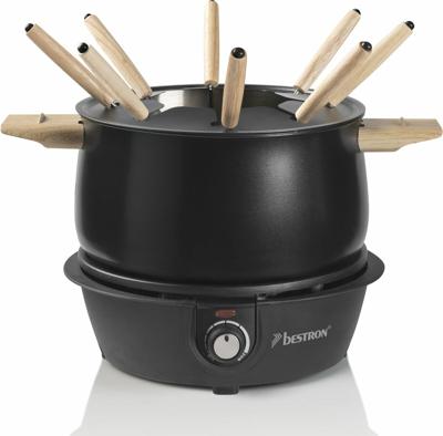 Bestron AFD850BW Fondueset Zwart/Hout