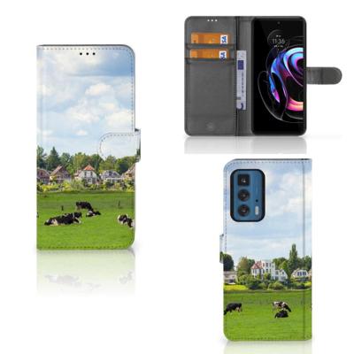 Motorola Edge 20 Pro | Telefoonhoesje | Met pasjeshouder | Koeien Motorola Edge 20 Pro | Telefoonhoesje | Met pasjeshouder | Koeien