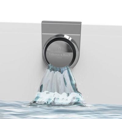 Watertoevoer Villeroy & Boch In Overloop Voor Oberon Ligbad Chroom Villeroy en Boch