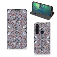 Motorola G8 Plus | Standcase | Flower Tiles - thumbnail