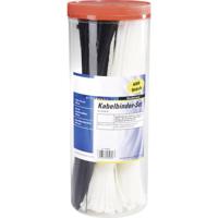 TRU COMPONENTS 1566535 28530c209 Kabelbinder 200 mm 2.50 mm Zwart, Natuur 1000 stuk(s) - thumbnail