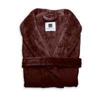 Zo Home Flanel Fleece Badjas Cara - mahogany red - S - thumbnail