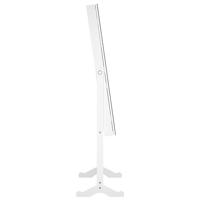 VidaXL Sieradenkast met spiegel vrijstaand 42x38x152 cm wit - thumbnail