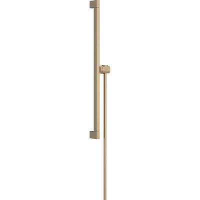 Hansgrohe Unica glijstang E Puro 65 cm met easy slide schuifstuk en Isiflex doucheslang 160 cm, Brushed Bronze