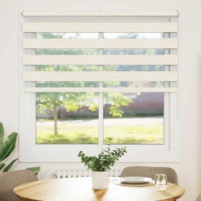 VidaXL Zebra blind 145x150cm stofbreedte 140,9cm polyester marmerbeige VidaXL Zebra blind 145x150cm stofbreedte 140,9cm polyester marmerbeige