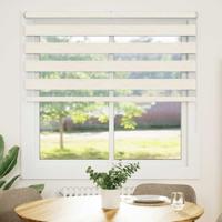 VidaXL Zebra blind 145x150cm stofbreedte 140,9cm polyester marmerbeige - thumbnail